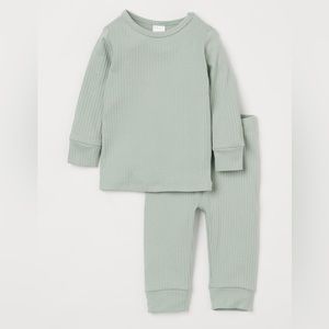 H&M Baby Ribbed Cotton Set